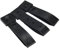 TROGN 4 x kurze Molle-System, 7,6 cm Malice-Clips, Gurt, universal, für Kydex, schwarze Befestigung, Molle-Etui-Holster