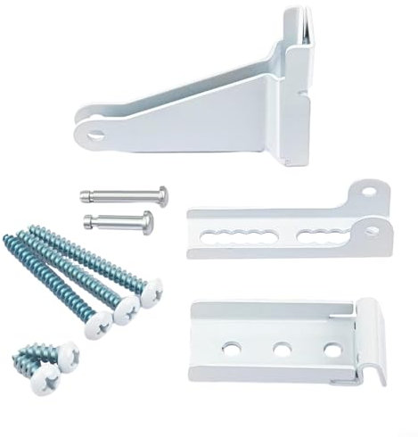 Türschließer-Set, Metall-Türschließer, Halterung, Türschließer, Ersatzteile (weiß)