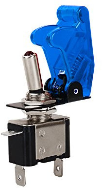 Rastender Drucktastenschalter, 16 Mm, 1 Schließer, 1 Öffner, Anschluss, 12 V, Metall-LED-Kippschalter, Rastender Druckknopf