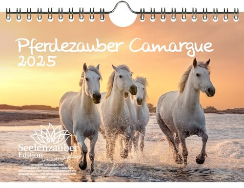Pferdezauber Camargue DIN A5 Kalender für 2025 Pferde und Fohlen - Seelenzauber