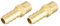 METALLIXITY Messing Schlauch Steckverbindung Fitting (M10-1 Stecker x 8mm Steckanschluss) 2Stk Schlauch Rohr Anschluss - für Kraftstoff Luft Wasser Öl Gas