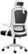 Silla de Oficina, para Gaming, Escritorio Ergonómica con Reposacabezas, Ajustable y con Soporte Lumbar | Respaldo de Malla Transpirable | Reposabrazos Abatibles de 90° | Giratoria 360° (Blanco)