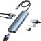 BENFEI 6-in-1 USB C HUB mit HDMI 4K@60Hz/ Gigabit Ethernet/100W PD Stromversorgung/3*USB A 5Gbps [Silikonkabel Aluminiumgehäuse] kompatibel mit iPhone 15 Pro/Max MacBook iPad Pro iMac S23 XPS17