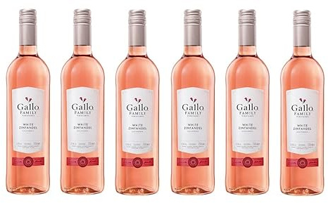 6x 0,75l - 2024er - E. & J. Gallo Family Vineyards - White Zinfandel - California - USA - Rosé-Wein lieblich