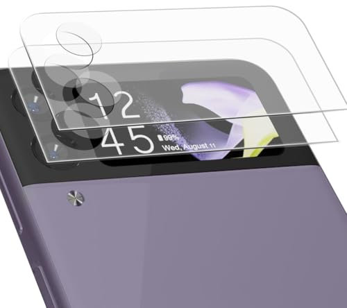 AnnhanT Verre Trempé pour Samsung Galaxy Z Flip 4 Caméra Protecteur, [Sans Bulles] Anti-Rayures Caméra Protecteur 9H Film lentill de protection [1 Pièces]