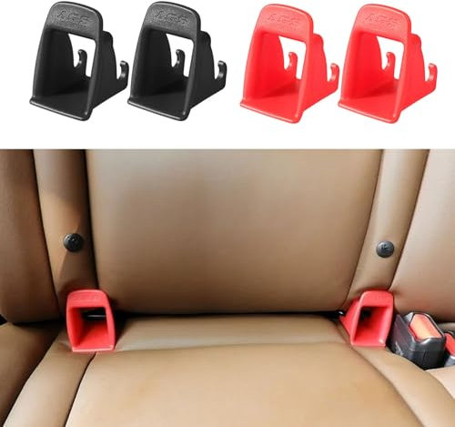 Adaptateur Isofix, Systèmes de Fixation pour Sièges de Voiture, ISOFIX Aides D'installation, Adaptateur Isofix Universel pour Siège Auto Enfant avec Connecteur de Ceinture de Sécurité, 4 Pièces