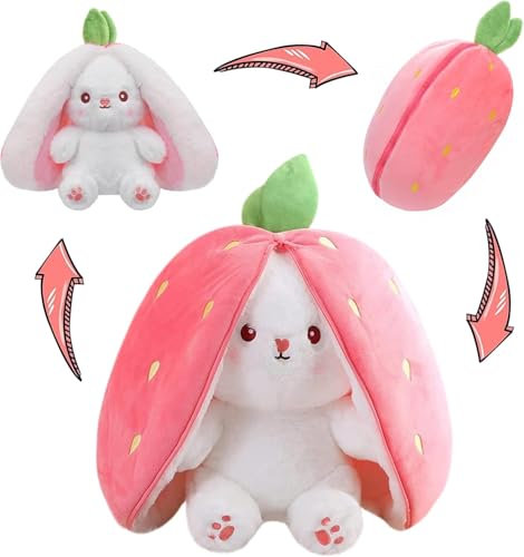 Peluche Lapin de Pâques, Lapin Mignon en Peluche de Pâques, Jouet en Peluche Lapin Cache-Cache, Peluche de Lapin, Créatif Cadeaux de Vacances pour Adultes et Enfants