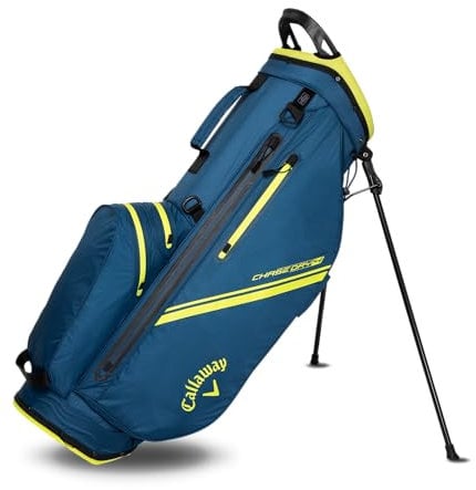 Callaway Golf Chase Dry Sac étanche avec Support, 2025, Bleu Marine/Jaune