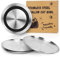 Supet Cat Food Bowls, Whisker Fatigue Cat Dishes, Stainless Steel Non-Slip Cat Plates, 6.7 Shallow Wide Cat Bowls for Indoor Cats, Whisker Friendly Kitten Bowls for Wet & Dry Food (4 pieces)