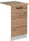 Vicco Geschirrspülblende R-Line, Geschirrspüler Fronttür, Goldkraft Eiche, 45 cm, AP Eiche