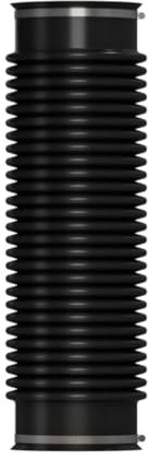 Flexibles Anschlussrohr RUROFLEX für Dunstrohre und Entlüfter - Verfügbar in DN 110-150 mm - Flexrohr Schlauch Reduzierstück Dachentlueftung Flexschlauch (U3306 - Ø110 → Ø110 [mm])