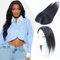 Haarteile für Frauen Echthaar Extensions zum Anklipsen Pony 100% Echthaar Topper für dünner werdendes Haar 8 x 11 cm handgewebte Flächenabdeckung Schweizer Spitze natürliches Haarteil Schwarz