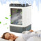 Hogvinnatil Aire acondicionado personal, aire acondicionado portátil para habitación, escritorio USB, humidificador evaporativo, 3 velocidades, ventilador de aire acondicionado LED para autocaravana