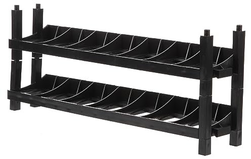 Artibetter 2pcs Modular Plastic Paint Rack Storage Organizer with 7 Slots for Miniature Paint Bottles Suitable for Artists and Modelers for Home and Studio