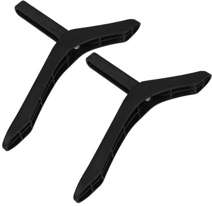 Hemobllo Supporto Tv Da Tavolo in Plastica Nero Piedistallo Stabile Per Lcd e Led Compatibile Con Vari Modelli Montaggio Semplice e Risparmio Spazio Per Soggiorno e Camera