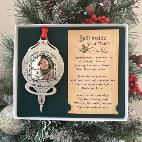 Cathedral Art Memorial Foto Ornament, Zinn, Silber, One Size