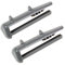 Invero® 2X Pack of Replacement Upper Plastic Rear Rail Basket End Caps - Fits Beko, Belling, Diplomat, Flavel, Lamona and Leisure Dishwashers