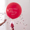 Ginger Ray Luftballon mit Quasten, Aufschrift Will You Marry Me, Rot