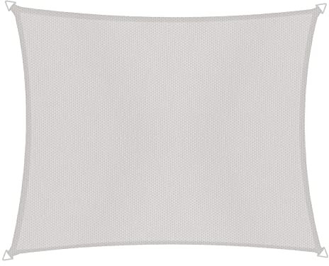 Windhager Sonnensegel Cannes Rechteck 2 x 3 m, Sonnenschutz für Garten & Terrasse, UV- und witterungsbeständig, grau, 10735