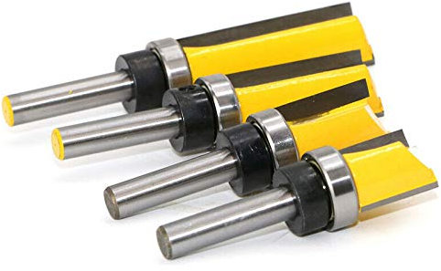 Fraise à copier, Routeur de Fraise à Bois queue 8mm lame 20mm en Acier Allié Haute Qualité pour travail du bois Massif/Panneau de Particules/MDF à la main, jaune (8 * 3/4 * 20mm) 1PC