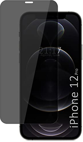 Tumundosmartphone Protector Pantalla hidrogel Privacidad Antiespías Compatible con iPhone 12/12 Pro (6.1)
