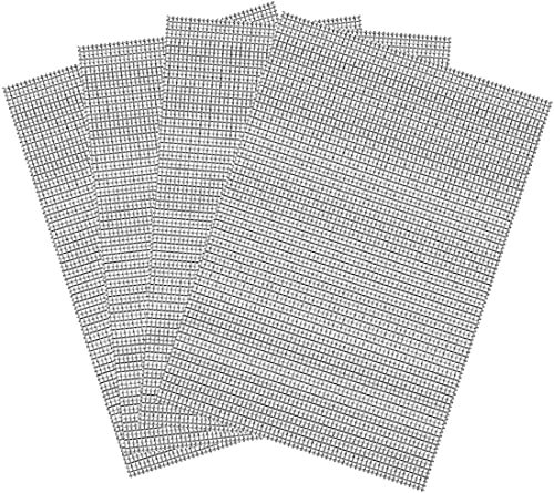4er Wire Mesh, Edelstahl Wire Mesh Feinmaschig Gitter, Edelstrahl Drahtgitter Fliegengitter Maschendraht Filternetz Nagetier mit 1mm Masche für Luftziegel 15x21cm (20 mesh)