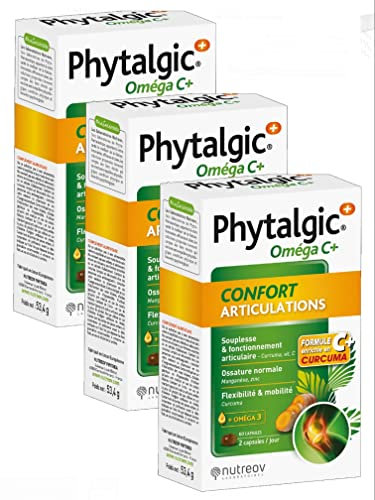 PHYTALGIC + Oméga C+ Confort Articulation - Lot de 3 Boites de 60 Capsules (Pack3)