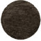 Muratap Pearl Soft Teppich - Hochflor Teppich Extra Weich für Wohnzimmer, Schlafzimmer, Kinderzimmer, Flur Moderner Deko - Große: 120 cm - Rund - Farbe: Braun