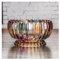 Saturey Coupe à Fruits décorative en Cristal Grand Bol de Fruits de vitrail personnalité créative Moderne Assiette de Fruits de Maison exquise Assiette de Fruits en céramique (Color : Multi-Colored)
