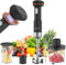 Frullatore a immersione senza fili 5 in 1, Ritus 13000 giri/min, frullatore portatile ricaricabile per alimenti per bambini e frullati, velocità variabile, lavabile in lavastoviglie, becher per