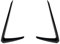 JUNOOS Griglia Fendinebbia Auto per VW per Golf 7 GTI 2013-2016 Paraurti Anteriore Laterale Air Vent Trim Nero Telaio di Aspirazione Auto Griglia Splitter Spoiler Griglia Fendinebbia Auto