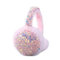 Huamengyuan Cache-oreilles à paillettes pour femme en peluche Cache-oreilles chauds Doux et élastique Protection contre le froid Cache-oreilles à paillettes parfaits pour Noël