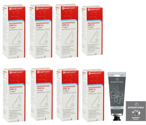 Nasenspray Sine Al für Erwachsene Set mit 6 x 15 ml inkl. einer Handcreme ODER Handseife von Apotheken-Express