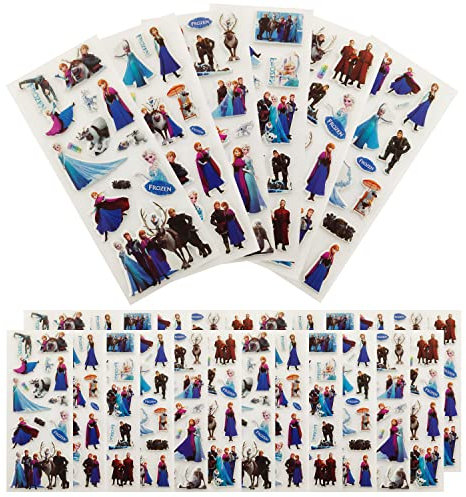 Frozen 3D Aufkleber für Kinder & Kleinkinder, 400+ Geschwollen Stickers, Frozen 3D Sticker für Auto Motorräder Fahrrad Skateboard Gepäck Laptop Aufkleber, Geeignet für Erwachsene Kinder(30 Bogen)