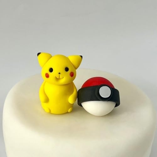 SugArt Edible Cake Toppers - Handcrafted Decorations for Cartoon-Themed Birthday! - Sugar Fondant Toppers - Cupcake Supplies - 2Pcs