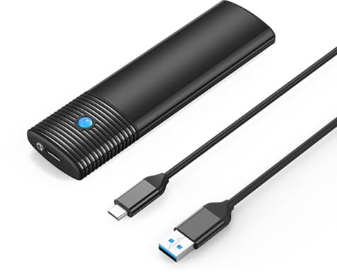 Xzmzbxzb M2 SSD Enclosure NVME 10Gbps PCIE SSD Box For M.2 NVMe SSD Disk Tool Free M.2 SSD Case- Protocols + Heat Sink Ssd Drive Enclosure Usb 3.2 M.2 NVMe Enclosure USB3.2 Type-C 10Gbps PCIE SSD Box