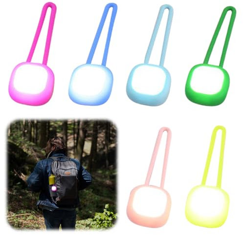 Mineup LED Blinklicht Schulranzen, 6 Stück LED Reflektoren Kinder, Leuchtanhänger Hund Sicherheitslicht, Reflektor Anhänger, LED Kinderwagen Licht für Kinderwagen Nachtlauf Bergsteigen Joggen