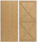 DKIEI Wooden Garden Gate, 183x85 cm Wooden Gate for Garden