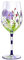 Verres à vin peintes 560 ML Verre de vin de Fleur résistance à la Chaleur personnalisée Verre de vin de vin décoratif Verre de vin pour Les Anniversaires Maridings Saint Valentin High Style
