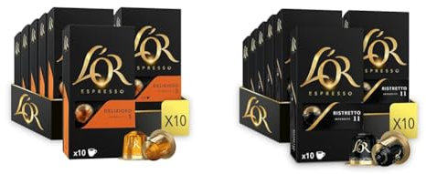 L'OR - Café Espresso - 200 Capsules (Delizioso, Ristretto)