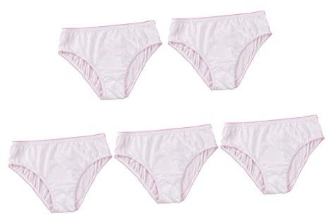 VALICLUD Lot de 5 sous-vêtements de Maternité Portables Jetables en Coton Doux pour Voyage Et Période Post-Partum Taille L