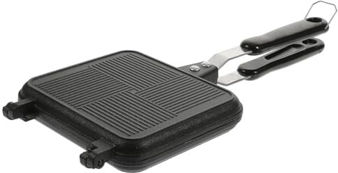 PRETYZOOM Sartén para Hornear Sándwiches Sartén de Doble Cara Sartén para Estufa Sandwichera Antiadherente para Queso Fácil de Limpiar