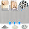 Tapis Litiere Chat xxl 90X60 CM Double Couche Conception en nid d'abeille, Tapis de Litière pour Chat Non Toxique EVA, Tapis Chat Litiere Antidérapante, Lmperméable Facile à Nettoyer Gris