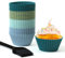 Stampi per Dolci in Silicone Riutilizzabili - Set di 24 Pirottini Antiaderenti di Carta per Muffin, Fodere per Cupcake Facili da Pulire per Feste Natalizie Halloween