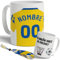 Taza Personalizada Fútbol | Tazas de Desayuno Madrid | Regalo Original para Aficionados del Futbol | Cosas de futbol para Niños | Regalos Mundial Futbolistas (Las Palmas)