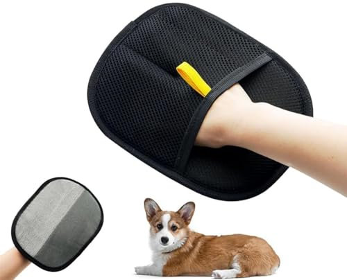 Generisch Fell Magnet,Katzen/Hunde Handschuhe Fellpflege,Wiederverwendbare Fellpflegehandschuhe Für Haustiere,Fellpflege Handschuhe Zum Waschen, Entfernen Von Haaren Und Pflegen
