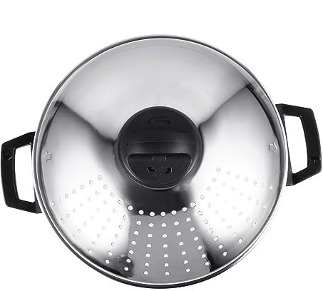 INOOMP Cuoci-noodles in Acciaio Inossidabile Pentola Per Zuppa Antiaderente Bollitore Di Cottura Ad Alta Temperatura Coperchio Filtro Pratico e Resistente