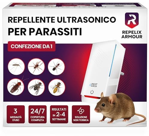 Repelente Ultrasónico de Plagas para Interiores – Pack de 4 – 80–140 m² – 3 Modos – Ayuda a alejar Ratones, Ratas, arañas, Mosquitos, Hormigas e Insectos – Modelo HX-168 (Blanco)