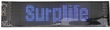 GOWENIC Panneau LED de Voiture Lumineux, Programmable, Contrôle par Application Bluetooth, Affichage Flexible pour la publicité Automobile, Matériau de Revêtement PU, Noir