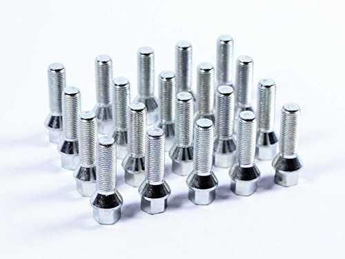 20 bulloni per ruote, con testa conica, filettatura M12 x 1,25, lunghezza filettatura 35 mm